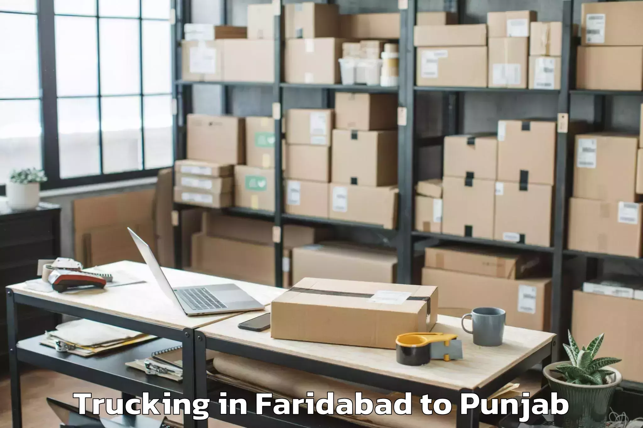 Book Faridabad to Dhilwan Trucking